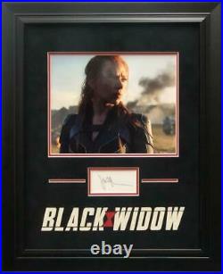 Scarlett Johansson Signed Autograph Framed Black Widow Display Marvel, Rare