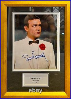 Sean Connery, James Bond Goldfinger Guaranteed Hand Signed Framed Photo & COA