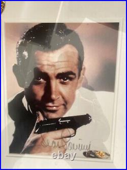 Sean Connery Signed Autograph Photo Framed James Bond 007 With COA Rare