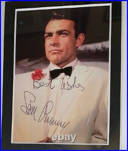 Sean Connery Signed James Bond Photo 007 11x14 Framed JSA psa bas Autograph
