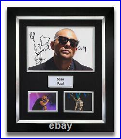 Sean Paul Hand Signed Framed Photo Display Music Autograph 1