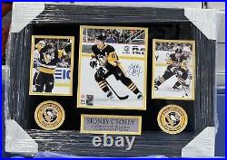 Sidney Crosby Pittsburgh Penguins Signed Framed Photo Frameworth Authenticated2