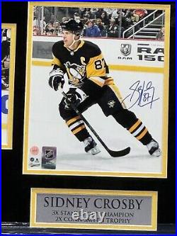 Sidney Crosby Pittsburgh Penguins Signed Framed Photo Frameworth Authenticated2