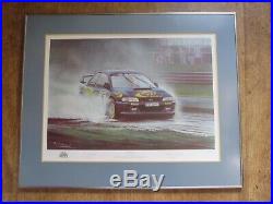 Signed And Framed Colin McRae Print. C. O. A And Proof Of Signing