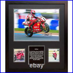 Signed Carl Fogarty Framed Photo