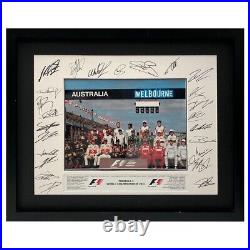 Signed Formula 1 Framed Photo Display World Championship 2011 Schumacher