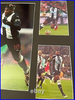Signed Framed Allan St Maximin Newcastle United Autograph Photo Montage