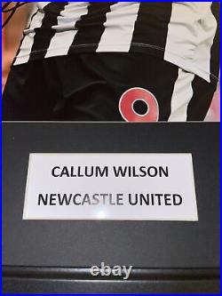 Signed Framed Callum Wilson Newcastle United Autograph Photo Bournemouth England