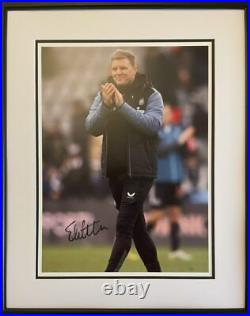 Signed Framed Eddie Howe Newcastle United Autograph Photo Bournemouth Burnley
