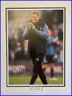Signed Framed Eddie Howe Newcastle United Autograph Photo Bournemouth Burnley
