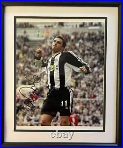 Signed Framed Gary Speed Newcastle United Autograph Photo Wales Leeds Bolton