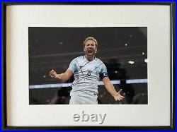 Signed Framed Harry Kane England Autograph Photo Tottenham