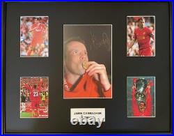 Signed Framed Jamie Carragher Liverpool Autograph Photo Montage Carra 2005 CL