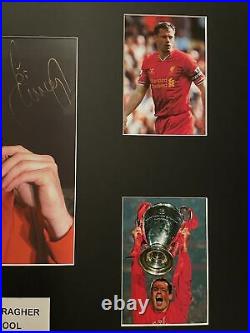 Signed Framed Jamie Carragher Liverpool Autograph Photo Montage Carra 2005 CL