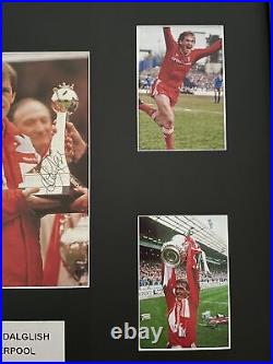 Signed Framed Kenny Dalglish Liverpool Autograph Photo Montage King Kenny