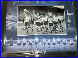 Signed Framed Tottenham Hotspur 1961 FA Cup Final Autograph Photo Montage Dyson