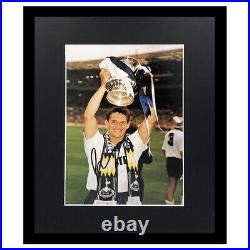 Signed Gary Lineker Framed Photo Display 16x12 FA Cup Winner 1991 +COA