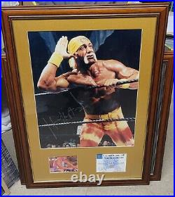 Signed Hulk Hogan Framed Display Exact Photo Proof