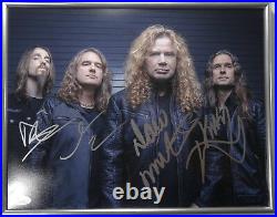 Signed Megadeth Autographed 11x14 Framed Certified Authentic Framed Jsa # V70303