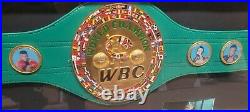 Signed Nigel Benn Wbc Boxing Belt Exact Photo Proof Framed / Cased