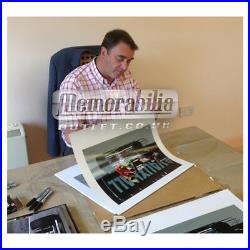 Signed Nigel Mansell Limited Edition F1 Framed Print Taxi AYRTON SENNA COA