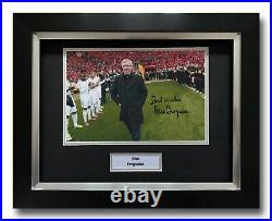 Sir Alex Ferguson Hand Signed Framed Photo Display Manchester United Autograph 1