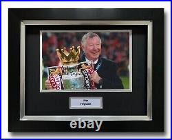Sir Alex Ferguson Hand Signed Framed Photo Display Manchester United Autograph 2