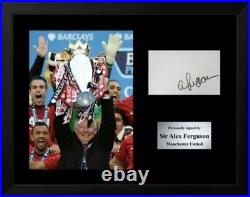 Sir Alex Ferguson Signed 16x12 (Framed) Photo Display Man Utd Autograph +COA
