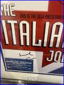 Sir Michael Caine Signed Italian Job 10x8 Photo Framed Display 27x39inch COA