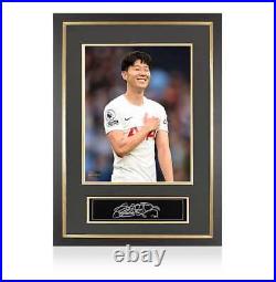Son Heung-min Signed Plaque and Photo Frame Spurs Hero Autograph