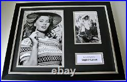 Sophia Loren SIGNED FRAMED Photo Autograph 16x12 display & Hollywood Film TV COA