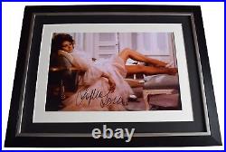 Sophia Loren Signed Framed Photo Autograph 16x12 display Film Memorabilia COA