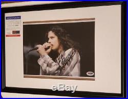 Soundgarden Chris Cornell signed 7x10 Photo PSA DNA (Framed)