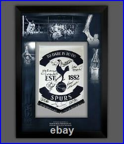 Spurs 1984 Hand Signed And Framed Pennant In A Picture Mount Display