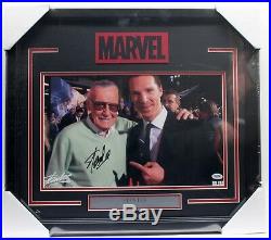 Stan Lee Signed Autographed Marvel Comics 11x17 Photo Framed Psa/dna #ae40385