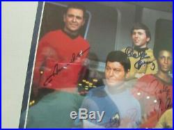 Star Trek Original Series Crew Photo Signed by Cast Framed Limited Edition