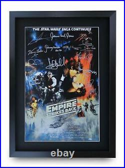 Star Wars A3 Framed Movie Film Poster Collection Signed Printed Saga Trilogy