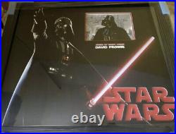 Star Wars David Prowse Darth Vader Light Up Framed Signed Photo