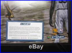 Steph Curry signed 20x24 2018 Finals Framed Autographed Steiner LE/100 3 Point