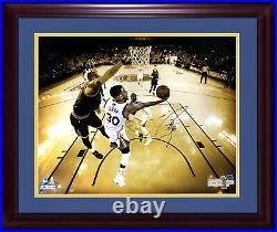 Stephen Steph Curry signed 20x24 Photo Framed Lebron Finals auto /30 Steiner Coa