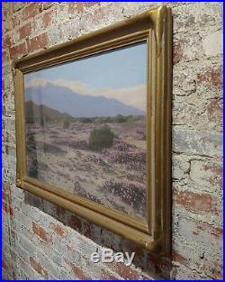 Stephen Willard -Beautiful Desert Landscape -1920s oil Painted photograph