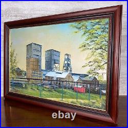Stunning Original Oil Painting'Broddy Pit' Canvas Framed Picture Signed 1997
