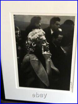 Stunning Photo of Marilyn Monroe by Roy Schatt. Rare large size. Signed
