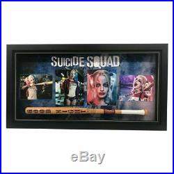 Suicide Squad Margot Robbie Hand Signed Framed Photo With Bat Harley Quinn Joker