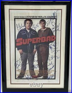 Superbad Judd Apatow FULL CAST signed Autographed Framed Mini Poster READ