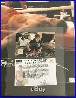 Sylvester Stallone Autograph Signed 16x24 Rocky IV Drago KO Photo Framed ASI