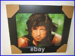 Sylvester Stallone Excellent Signed Photograph (10x8) Framed With CoA