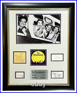 THE HONEYMOONERS Autographed Signed CAST PHOTO FRAMED Jackie Gleason JSA LOA