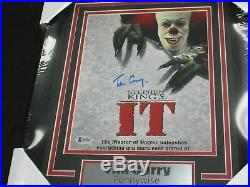 TIM CURRY Signed 8x10 Photo FRAMED Pennywise in IT Autograph BAS BECKETT COA A