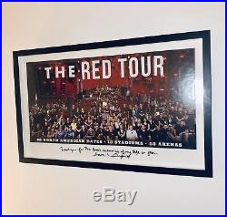 Taylor Swift RED Tour Band/Crew Exclusive Gift Picture Frame RIAA Award Signed